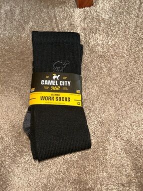 Men's Black Work Socks